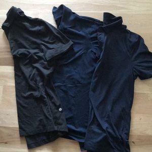 3 men’s athletic polo shirts